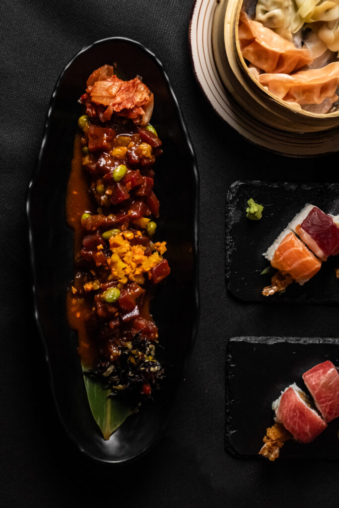 Fotografía gastronómica en Valencia de varios platos servidos