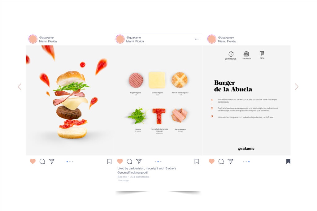 Ilustración creativa de ingredientes flotando en capas.